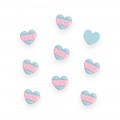 Кабошон "Сердечко LOVE" 1,8*1,8 см (1 шт)