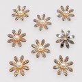 Кабошоны флоризель пластик 3 см "Цветочек" (1 шт), золото
