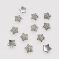 Кабошоны флоризель пластик 1,5*1,5 см "Звездочка" (1 шт), серебро