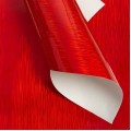 Кожзам гладкий "Полоски" 20*30 см (1 лист), красный