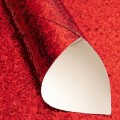 Кожзам с крупными блестками 20*30 см (1 лист), красный №5