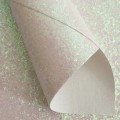 Кожзам с крупными блестками 20*30 см (1 лист), белый хамелеон №15 Кожзам с крупными блестками 20*30 см (1 лист), белый хамелеон №15