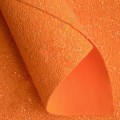 Кожзам "Блестки" 20*30 см (1 лист), ярко-оранжевый №12