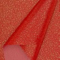 Кожзам "Узор" А4, красный/золото №9