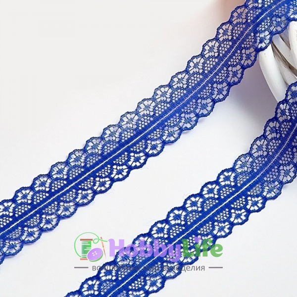 Кружево 3 см (1 м), синий №18