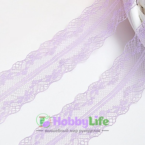 Кружево 4 см (1 м), фиолетовый №37