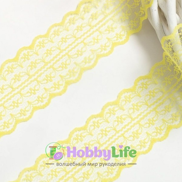 Кружево 4,5 см (1 м), желтый №30