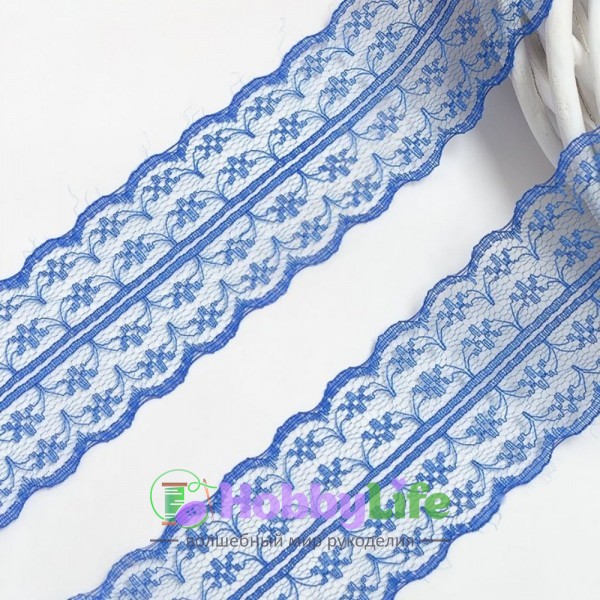 Кружево 4,5 см (1 м), синий №15