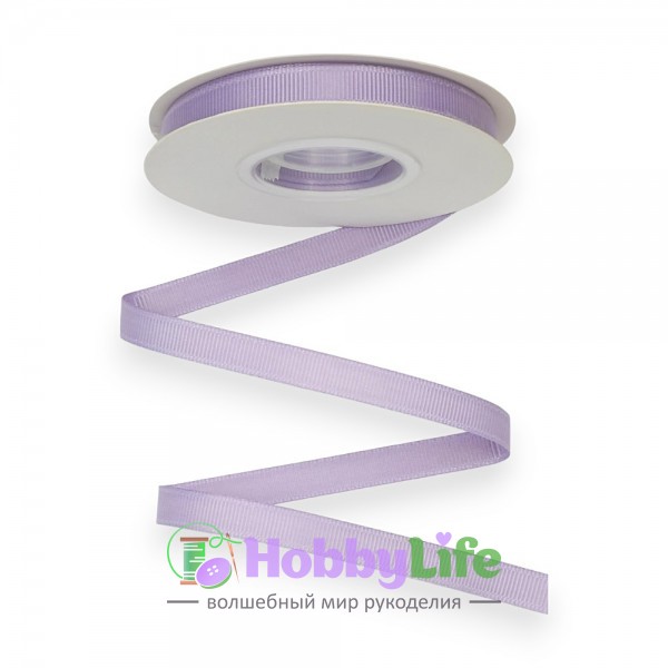 Лента репсовая 1 см*18 м "1 сорт", фиолетовый №125