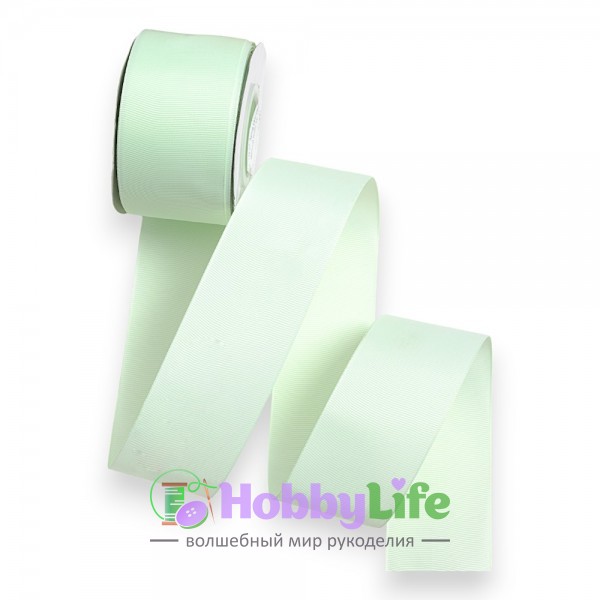 Лента репсовая 5 см*18 м "1 сорт", мятный №50