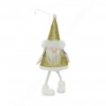 Новогоднее украшение "Гномик" 18 см (1 шт), золото