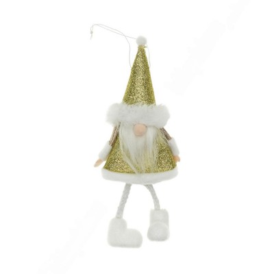 Новогоднее украшение "Гномик" 18 см (1 шт), золото