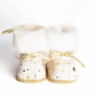 Новогоднее украшение "Сапожки" 10*7*7 см, белый