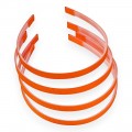 Ободки для волос с репсовой тканью пластик. 1 см (1 шт), оранжевый №102