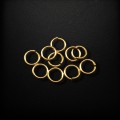 Кольца соединительные одинарные 0,8*4 мм (100 шт), золото
