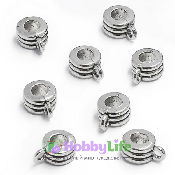 Бейл 0,5*9 мм (1 шт), серебро