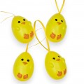 Пасхальный декор "Яйца цыплята" 5,5 см (6 шт)