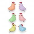 Пасхальный декор "Курочки" 6 см (6 шт) Пасхальный декор "Курочки" 6 см (6 шт)