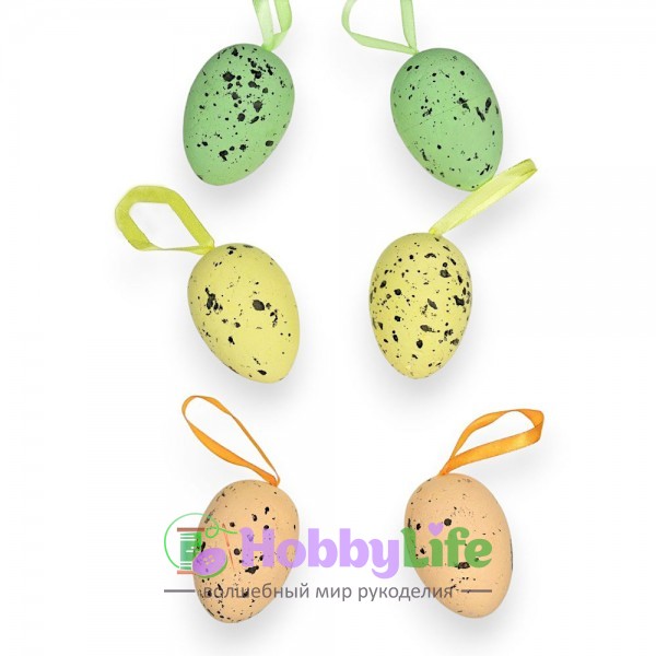 Пасхальный декор "Яйца" 6,5 см (6 шт), №5