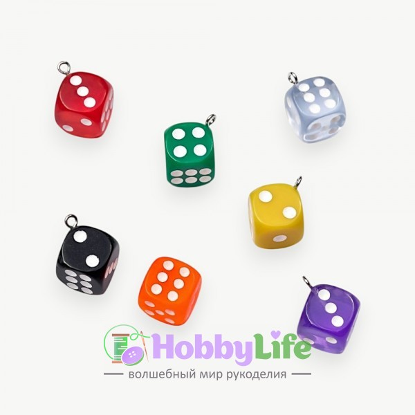 Подвеска "Кубик" 1,3 см (1 шт)