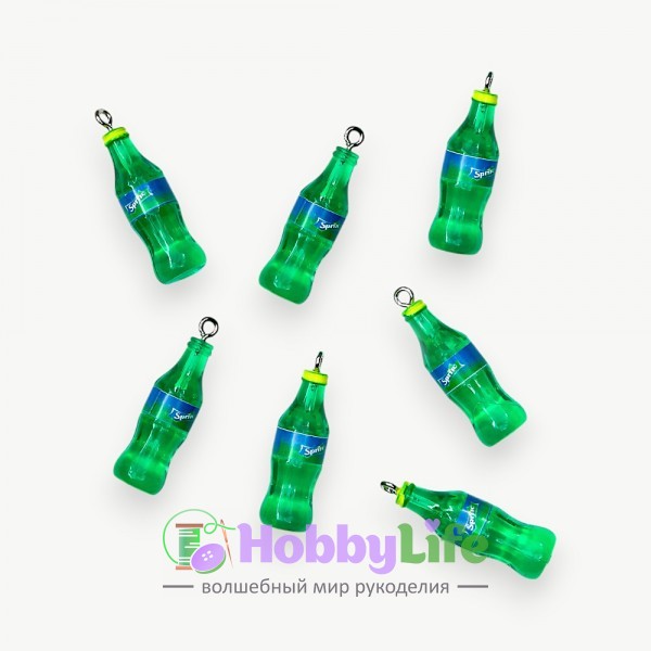 Подвеска "Бутылочка" 1*3 см (1 шт) №2