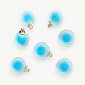 Подвеска шарик матовый 16 мм (1 шт), голубой