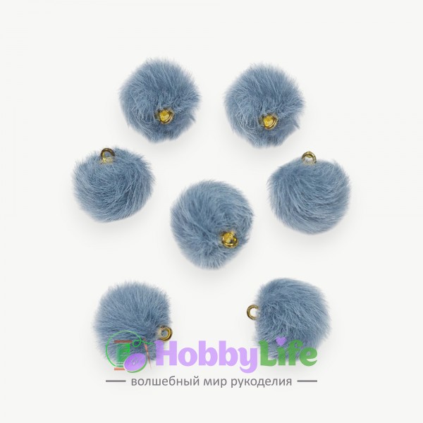 Подвеска шарик 16 мм (1 шт), голубой №3