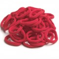 Резинки бесшовные для волос 4 см (10 шт), красный №22