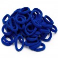 Резинки бесшовные для волос "Premium" 3 см (10 шт), синий