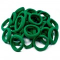 Резинки бесшовные для волос "Premium" 4 см (10 шт), зеленый №8026