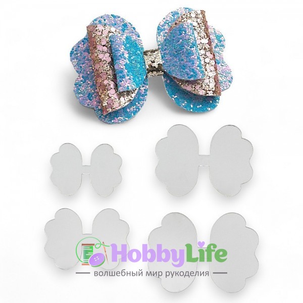 Набор пластиковых шаблонов 1 мм "Набор Хвостиков №7"