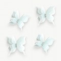 Бабочки шифоновые трехслойные 5 см (1 шт), светло-аквамариновый №31