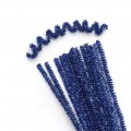 Синельная проволока металлик 30 см, синий (1 шт)