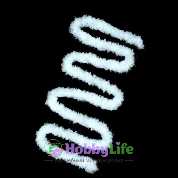 Синельная проволока плюшевая 1 м, голубой (1 шт)