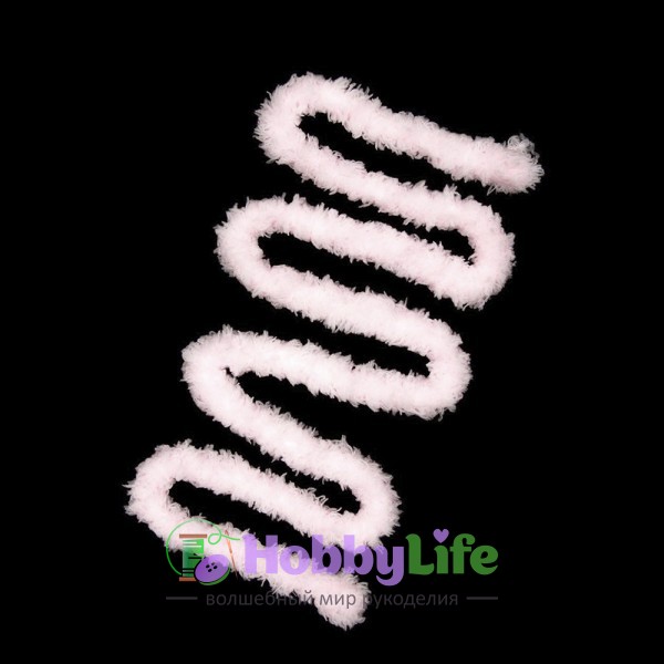 Синельная проволока плюшевая 1 м, розовый (1 шт)