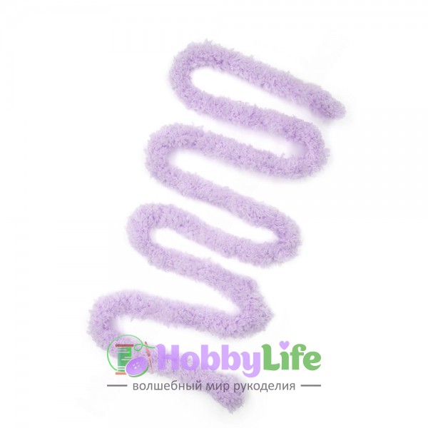 Синельная проволока плюшевая 1 м, сиреневый (1 шт)
