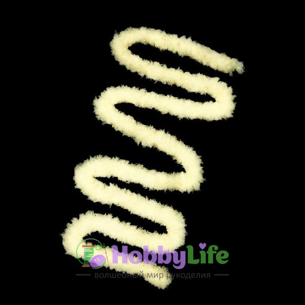 Синельная проволока плюшевая 1 м, светло-желтый (1 шт)