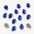 Стразы граненые 13*18 мм, капля (1 шт), синий