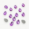 Стразы граненые 13*18 мм, капля (1 шт), фиолетовый
