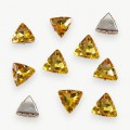Стразы пришивные 18 мм "Треугольник" (1 шт), золото