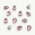 Стразы пришивные 18 мм "Капелька" (1 шт), светло-розовый