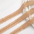 Тесьма-резинка с кружевом 2 см (1 м), бежевый