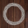 Венок для декора из лозы 20 см (1 шт), серый