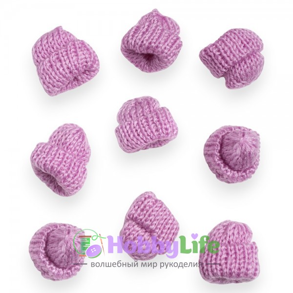 Фурнитура "Шапочка" 3,5*3,5 см (1 шт), сиреневый
