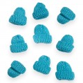 Фурнитура "Шапочка" 3,5*3,5 см (1 шт), бирюзовый