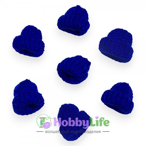 Фурнитура "Шапочка" 3,5*3,5 см (1 шт), синий