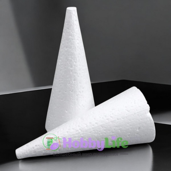 Пенопластовый конус шероховатый 24*10 см (1 шт)