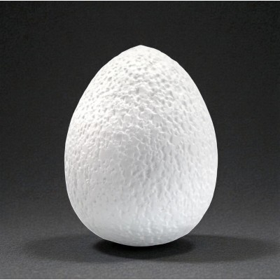 Пенопластовое яйцо шероховатое 12*9 см (1 шт)